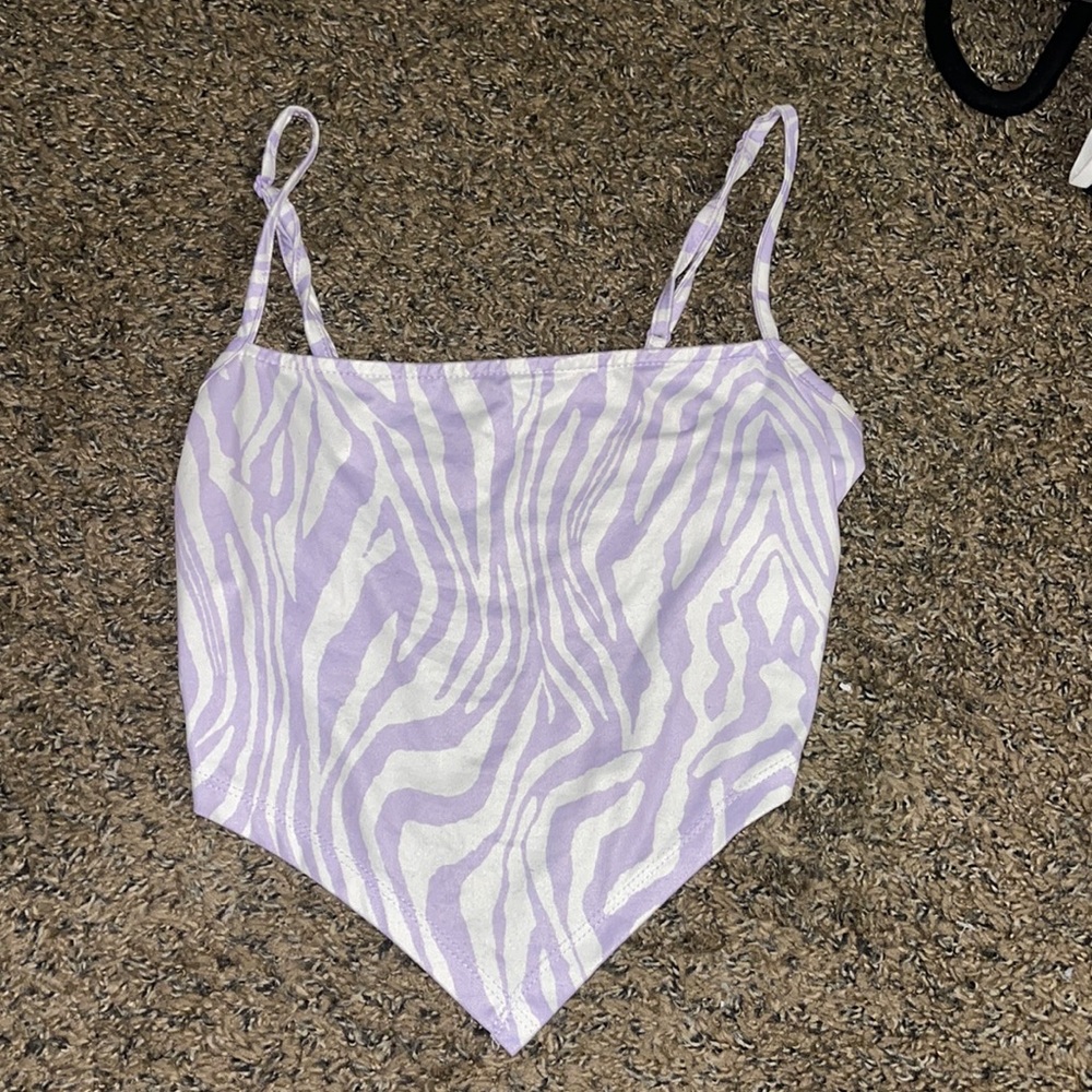 Shein, Size S, Purple & White
